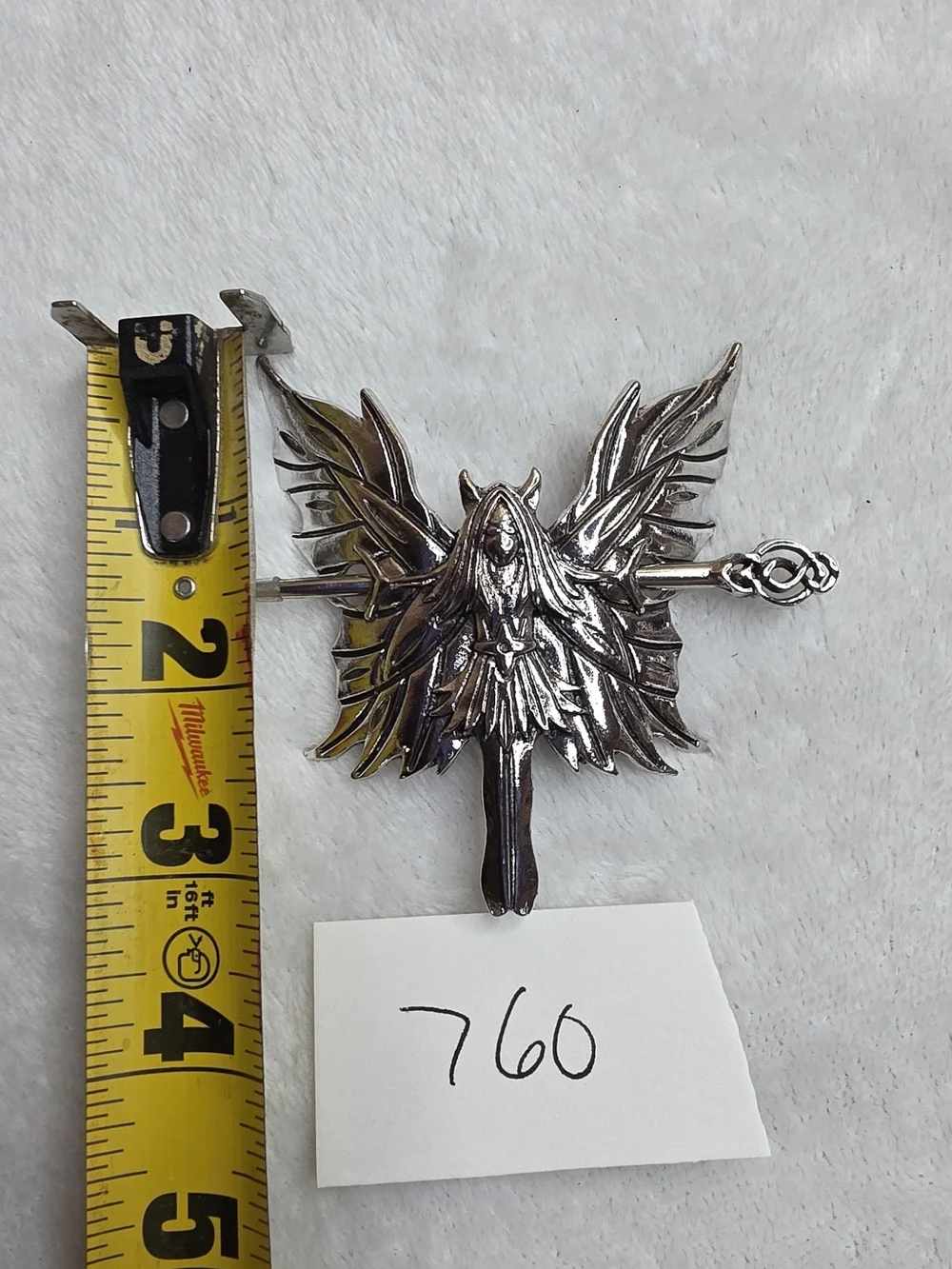 Silver Fairy Wing Hair Pin  Slide